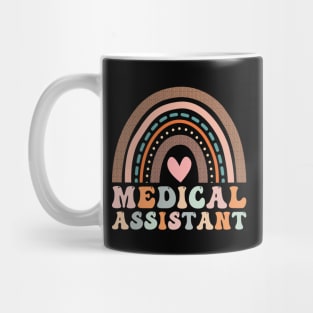 Medical Assistant Week 2023 Groovy Rainbow Professional MA Mug